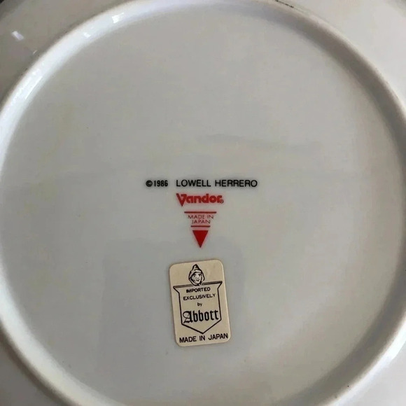 1986  Lowell Herrero Sleeping Cat Serving Set - Picture 5 of 9